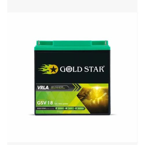 Gold Star 24AH Solar Battery Fast Charging Sealed Rechargeable Deep Cycle Battery - Black