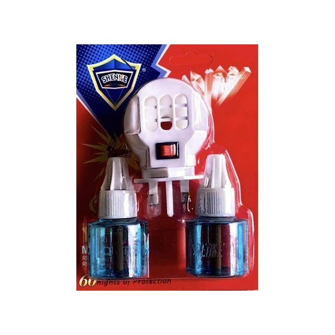 Shenke Electric Mosquito Killer With 2Refill Liquid Bottles - White