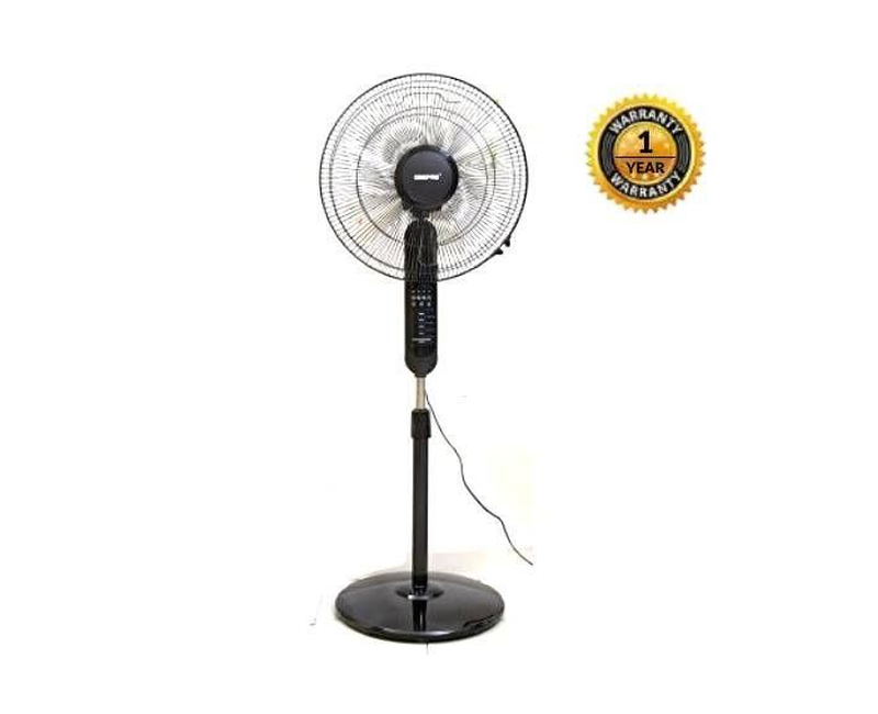 Geepas Stand Fan with Remote Control -Black