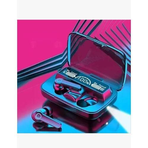 Airpods True Wireless Earphones Stereo Earbuds Music Headset Digital Indicator True Wireless Headset - Black