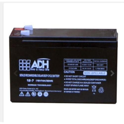 ADH 40AH, 12V/20HR Solar, Fast Charging Sealed Rechargeable Deep Cycle Battery - Black
