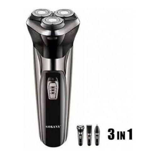 Sokany 3 In 1 Grooming Kit Rechargeable Hair Clipper Hair Trimmer Set - Multicolour