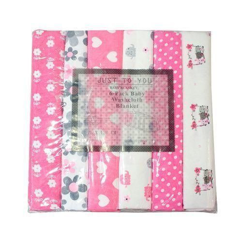 6pc Baby Shawl Receiver Sheets - Multicolour