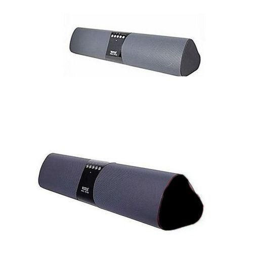 Wster Mini Mega Bass Bluetooth Speaker Sound Bar - Multicolor