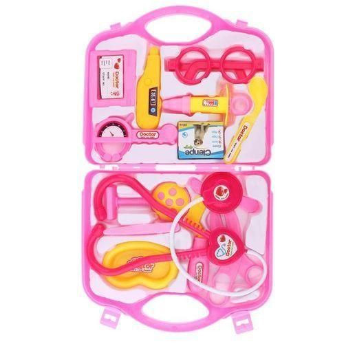 Kid Doctor Kit Pretend And Play Set Toy Kids Doctor Pretend Play Kit Simulation Doctors Playset Nurse - Pink