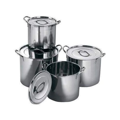 4pcs Stainless Steel Stockpots-Silver
