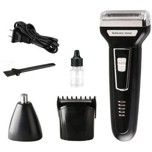 Nikai 3 In 1 Rechargeable Hair Trimmer Set Hair Clipper + Smoother + Nose - Multicolor