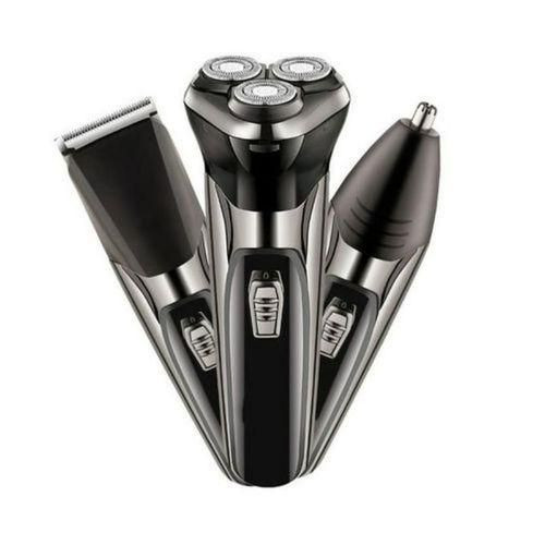 Sokany Rechargeable Complete Men's 3 In 1 Hair Grooming Kit Shaver Clipper & Nose Trimmer