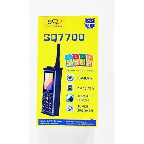 SQ Mobile SQ7700P 10000mAh Battery Supports 4sim Cards - Black