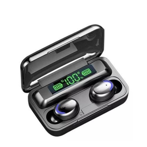 Oraimo Air F9 Pro + Pure Bass Bluetooth Earbuds With Power Bank - Black