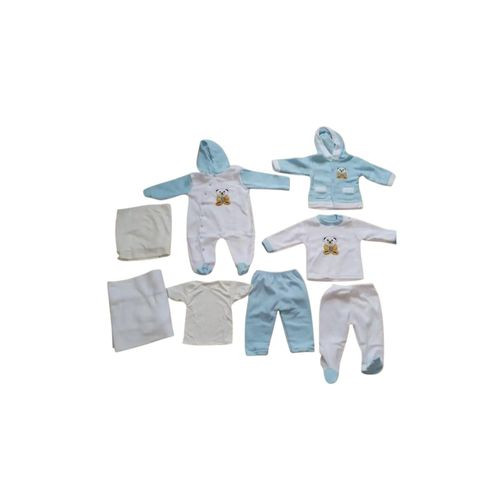 8 Piece Fleece Receiving Set/ 8pcs Newborn Baby Clothing Receiving Set - Multicolor