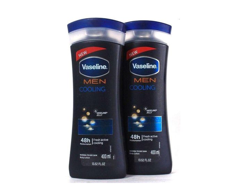Vaseline Men Fresh Active Cooling Normal To Dry Skin Body Lotion