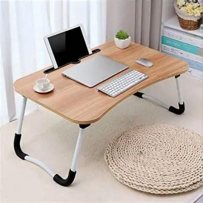 Multi Functional Portable Laptop Desk With Multifunctional Tray Holder With Cup Holder AndDrawer-Perfect For Dining, Reading, Writing In Bed, Sofa, Floor Stable, Durable, Folding - Multicolor