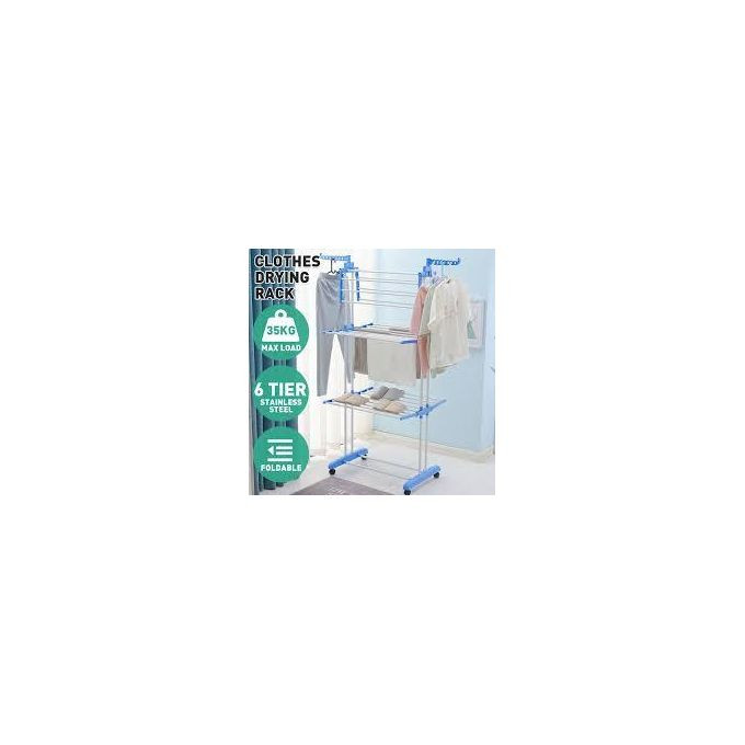 3 Tier Foldable Mental Clothes Air Movable Laundry Dryer