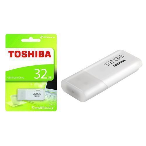 Toshiba USB 32GB Flash Disk Drive, TransMemory High Speed Pen Drive - White