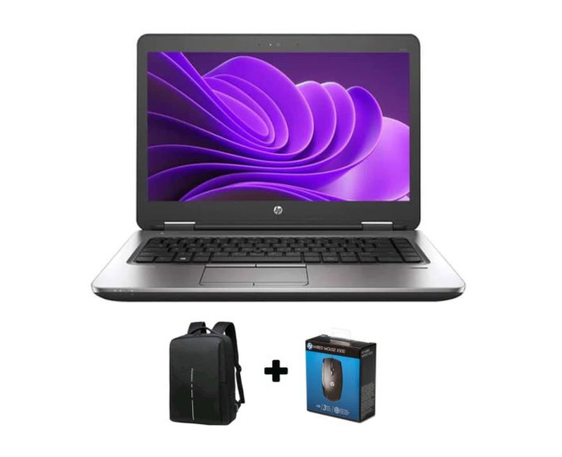 Hp Refurbished ProBook 640 lntel core 15 8GB RAM 500G HDD 14 inches. Grade A+ Black + Bag and Mouse (6months warranty)