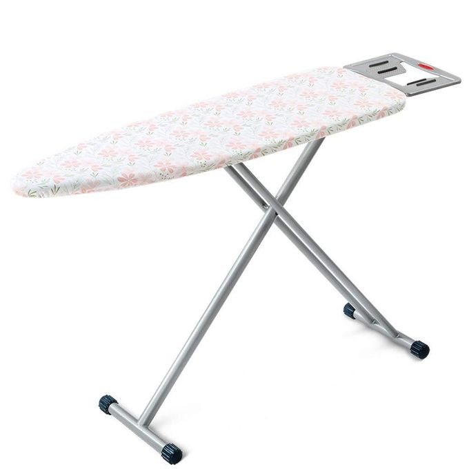 36 X 13 Inches Foldable Ironing Board With Metallic Frame-MultiColor, White,Black, Grey & Red