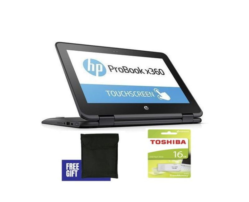 Hp Probook G1 Touch Screen X360 Intel 4GB RAM 128GB SSD 11.6 Inch Plus A Pouch & Flash Disk- Grey