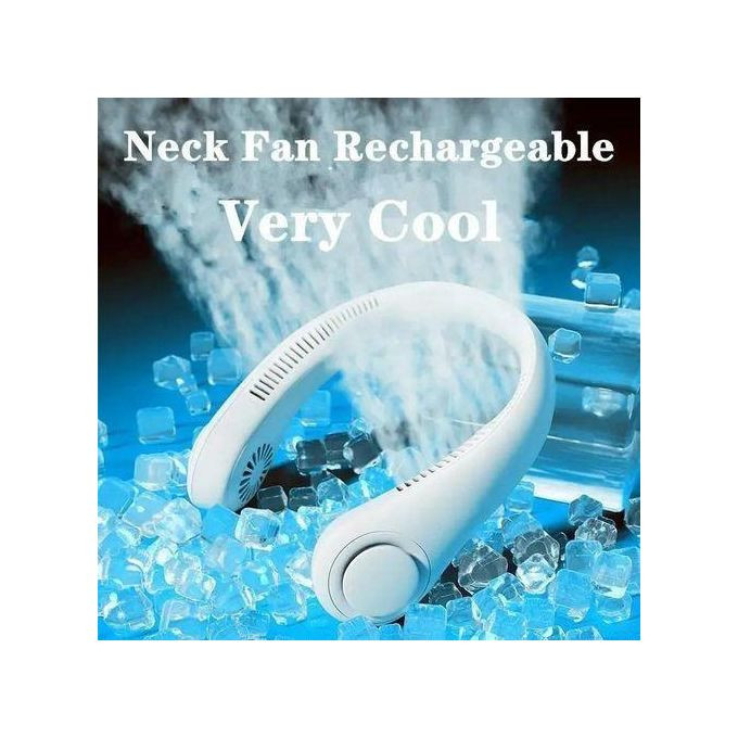 Vaneless Hanging Neck Fan Wearable Cooling Fan With 360 ° Air Outlet Portable Neck Hanging Fan Rechargeable Personal Cooling Fan