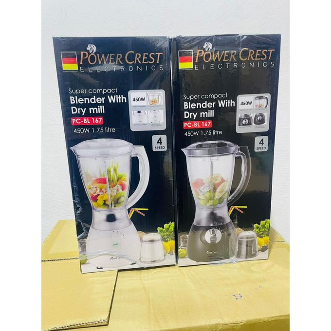 3 Plug 1.5L 2 In 1 Super Ice Crusher And Blender - Multicolour