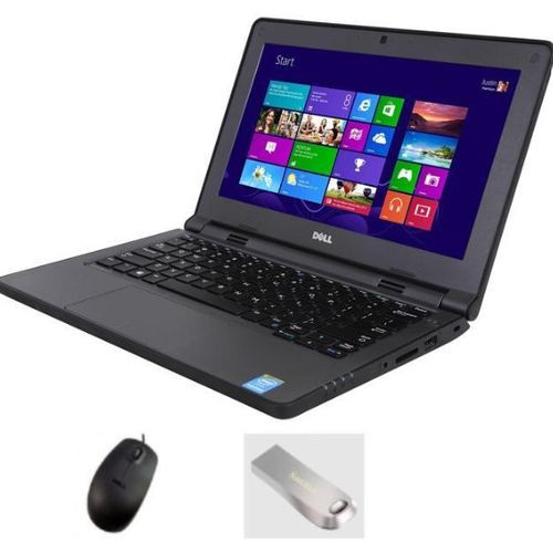 RENEWED Refurbished Latitude11.6 Inch, Intel Celeron/Pentium 8GB RAM 500GB HDD Plus Flash Disk & Mouse - Grey