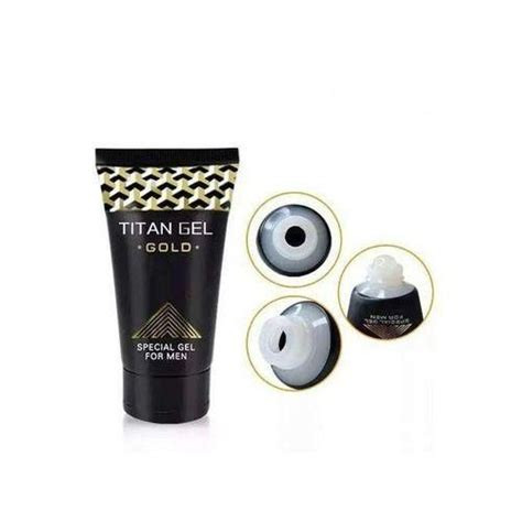 Titan Gel Original White Neck Special Men Gel For Big Size Long Size And Delay 2pcs Gold And Red