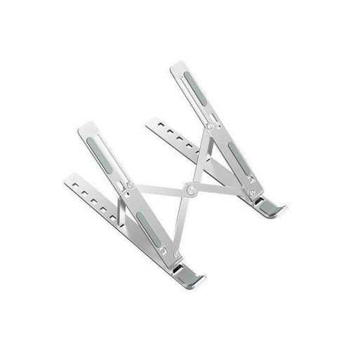Metal Foldable Adjustable Height Laptop stand silver
