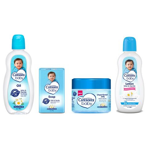 Cussons Baby Gift (4 Pack) 200ml - Blue