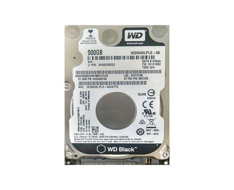 WD 500GB Internal Laptop Hard Disk - White/Black Color