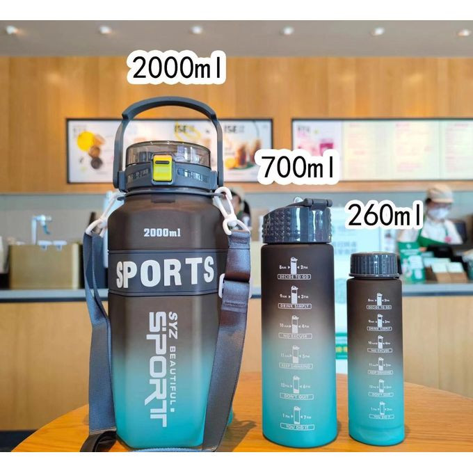 3 In 1 Water Bottle- Multi,Color