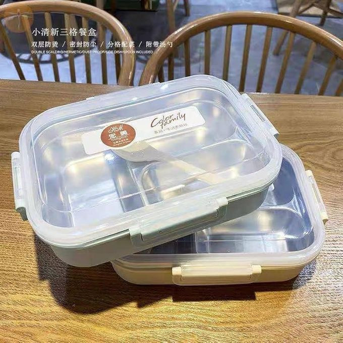 Hot Food Insulated Office Lunchbox With SpHot Food Insulated Office Lunchbox With Spoon Hot Food Insulated Stainless Steel And Healthy Plastic -Multi-Coloroon Hot Food Insulated Stainless Steel And Healthy Plastic -Multi-Color