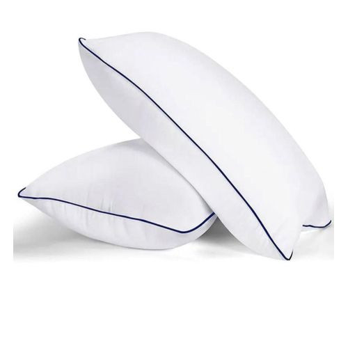 A Pair of Big Fibre Pillows - White