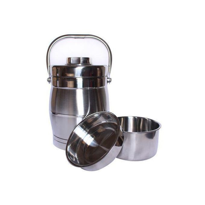 6.5L Stainless Steel Food Flask - Silver