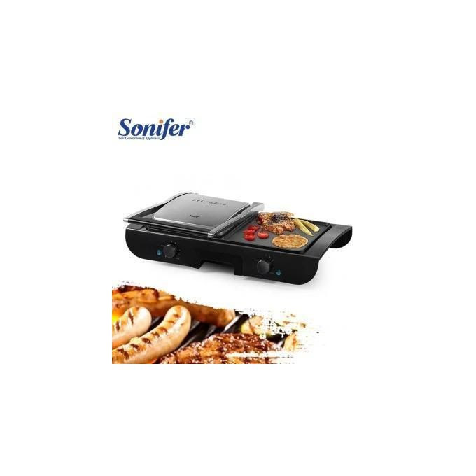 Sonifer 2 In 1 Electric Grill 1500W -Black
