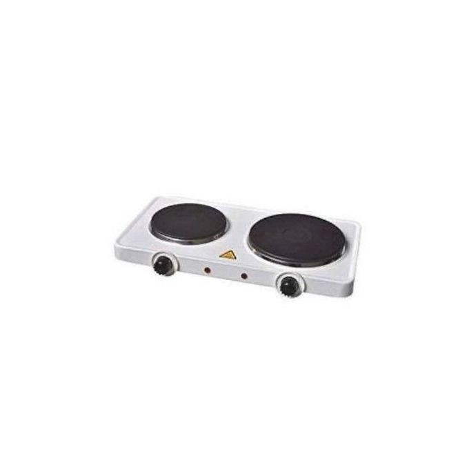 Double solid Coil Hotplate - White