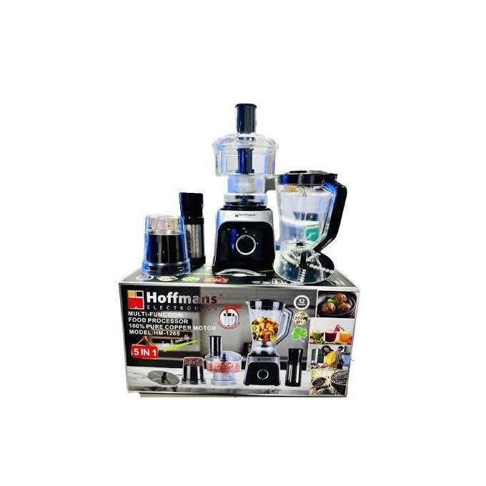 Hoffmans 5 In 1 Electric Blender- Color Black.