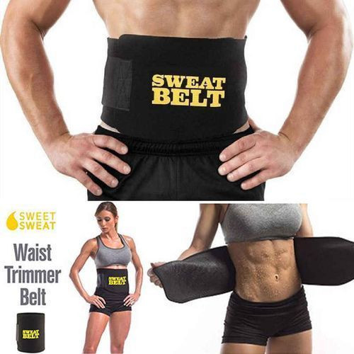 Sweat Shaper Body Neoprene Sports Corset Waist Sauna Belly Trainer - Black