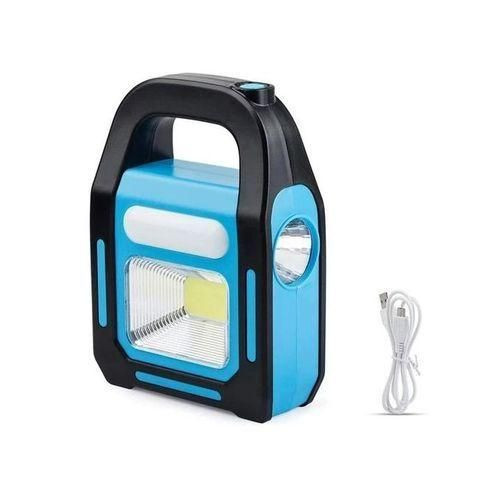 Solar And Rechargeable LED Flood Light - Green/blue