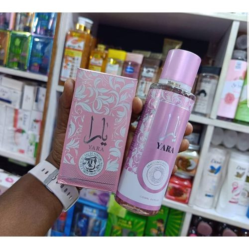 A Set Of Yara Fragrance Mist 200mls And Perfume 50mls For Ladies