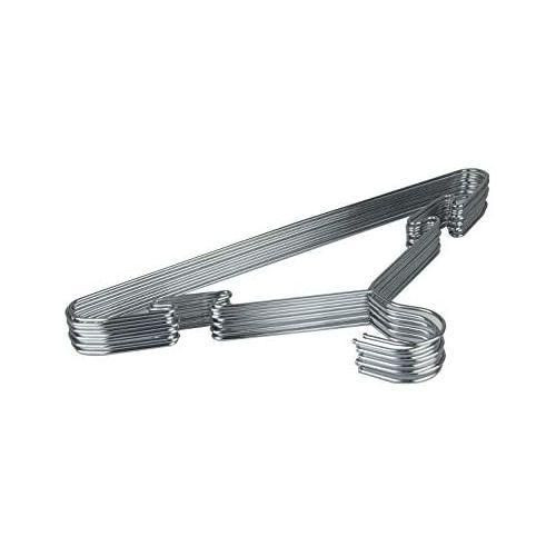 Pack Of 10 Steel Hangers - Silver..