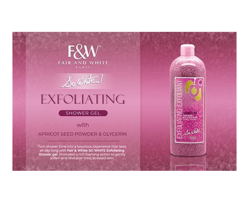 Fair & White So White! Exfoliating Shower Tonic Scrub 940ml / 31.78 Fl Oz