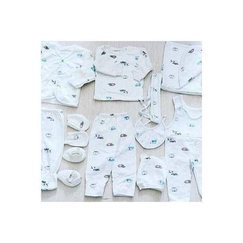 11 PCs In 1 Carton Baby Wear - White Multiple Designs