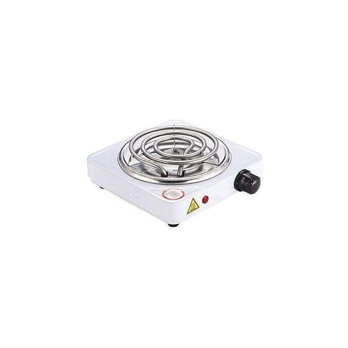 Single Coil Electric Hotplate With Handles - White