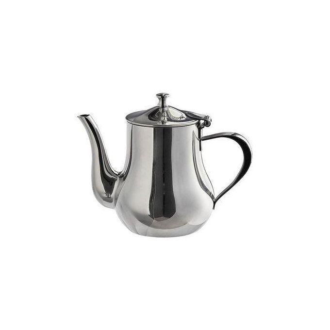 24 Oz Stainless Steel Tea Pot - Silver