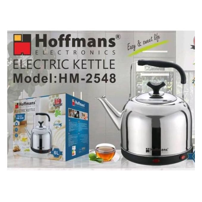 Hoffmans 8L Electric Kettle-Black, Silver