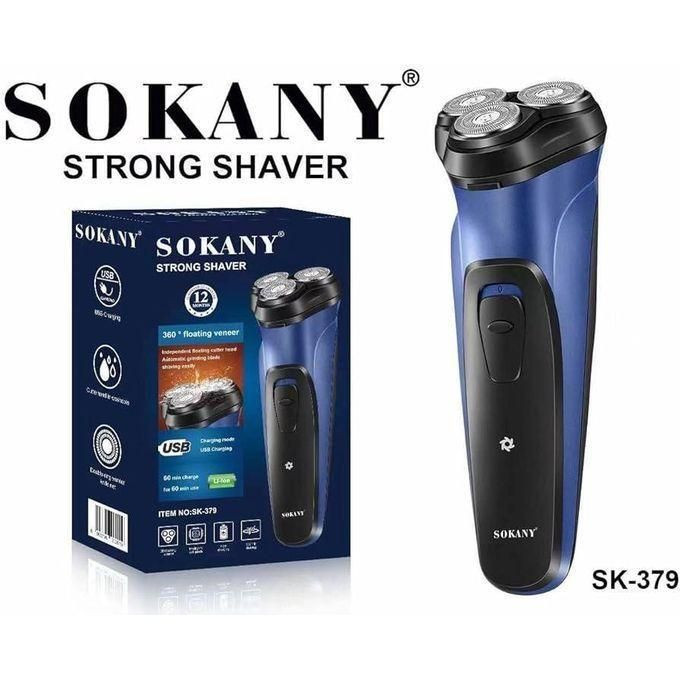Sokany Dual-Use Hair & Beard Grooming Shaver - Blue