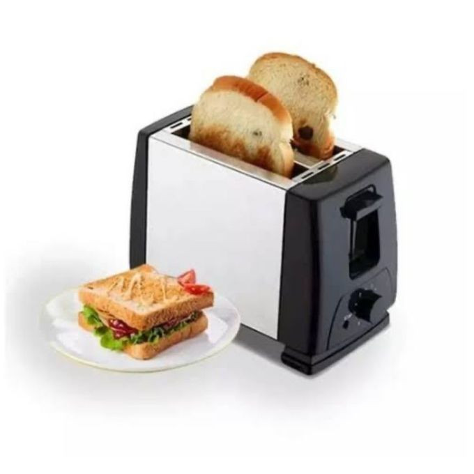 2 Piece Bread Toaster - Black