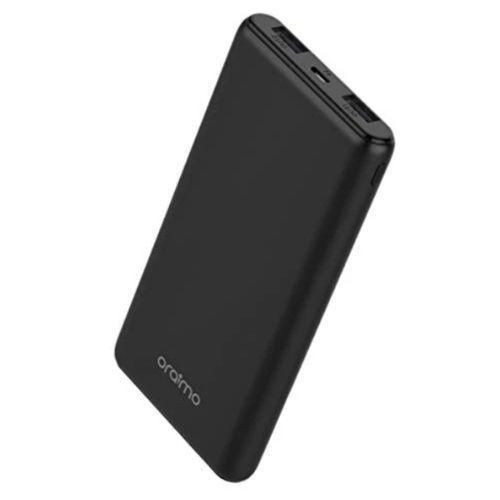 Oraimo 10000mAh Ultra-Slim Fast Charging Power Bank - Black/White