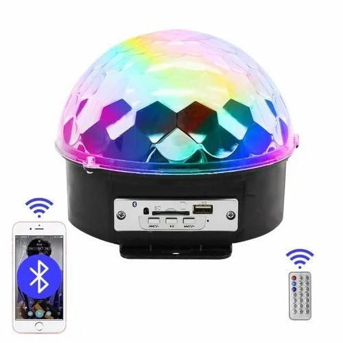 MP3, Bluetooth, LED Crystal Magic Ball Light - Black /Multicolor