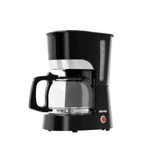 Geepas Coffee Maker, 1.5L Filter Coffee Machine High Temperature Glass Carafe Keep Warm & Anti-Drip Function Reusable Filter On/Off Switch with Indicator Light - Black